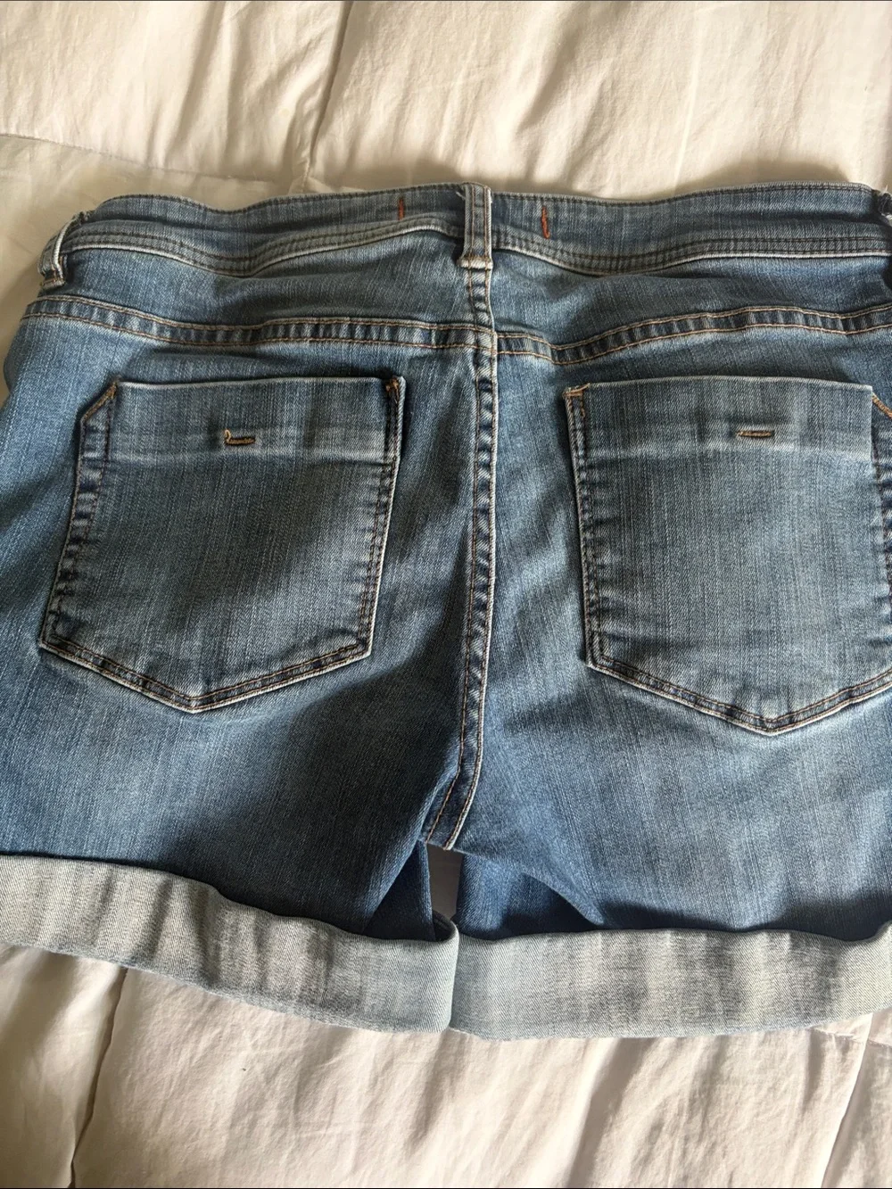 Tommy Bahama Light Blue Rolled-Hem Denim Shorts